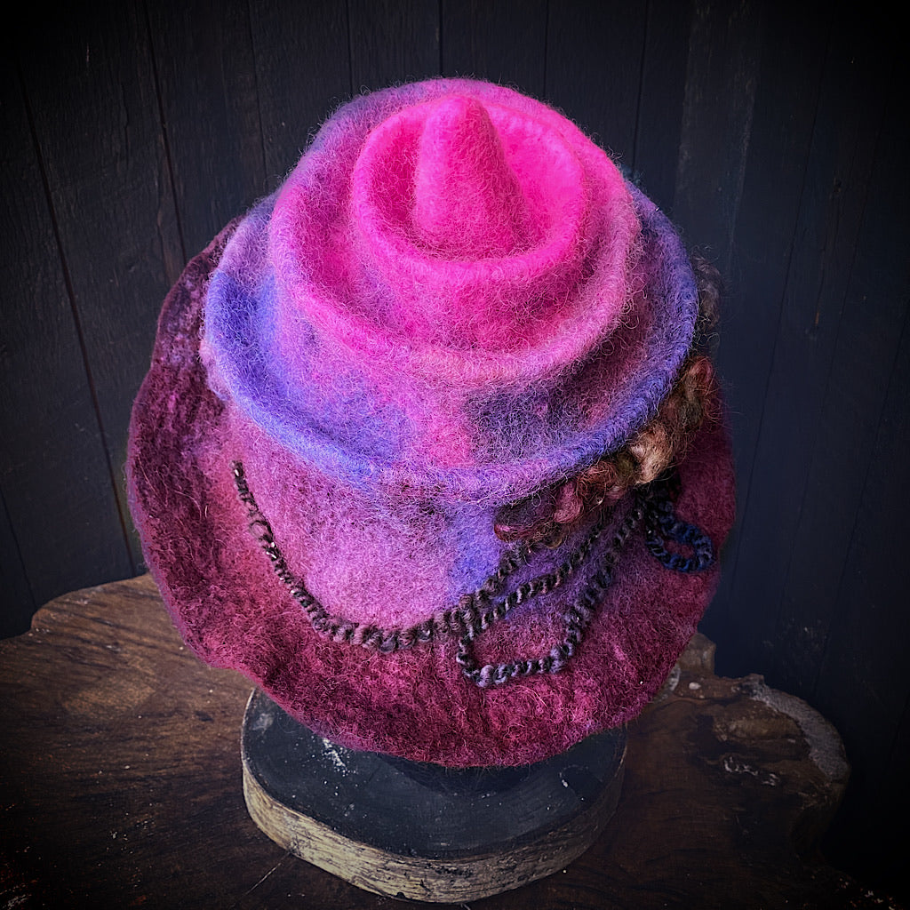 Swirl Felted hat
