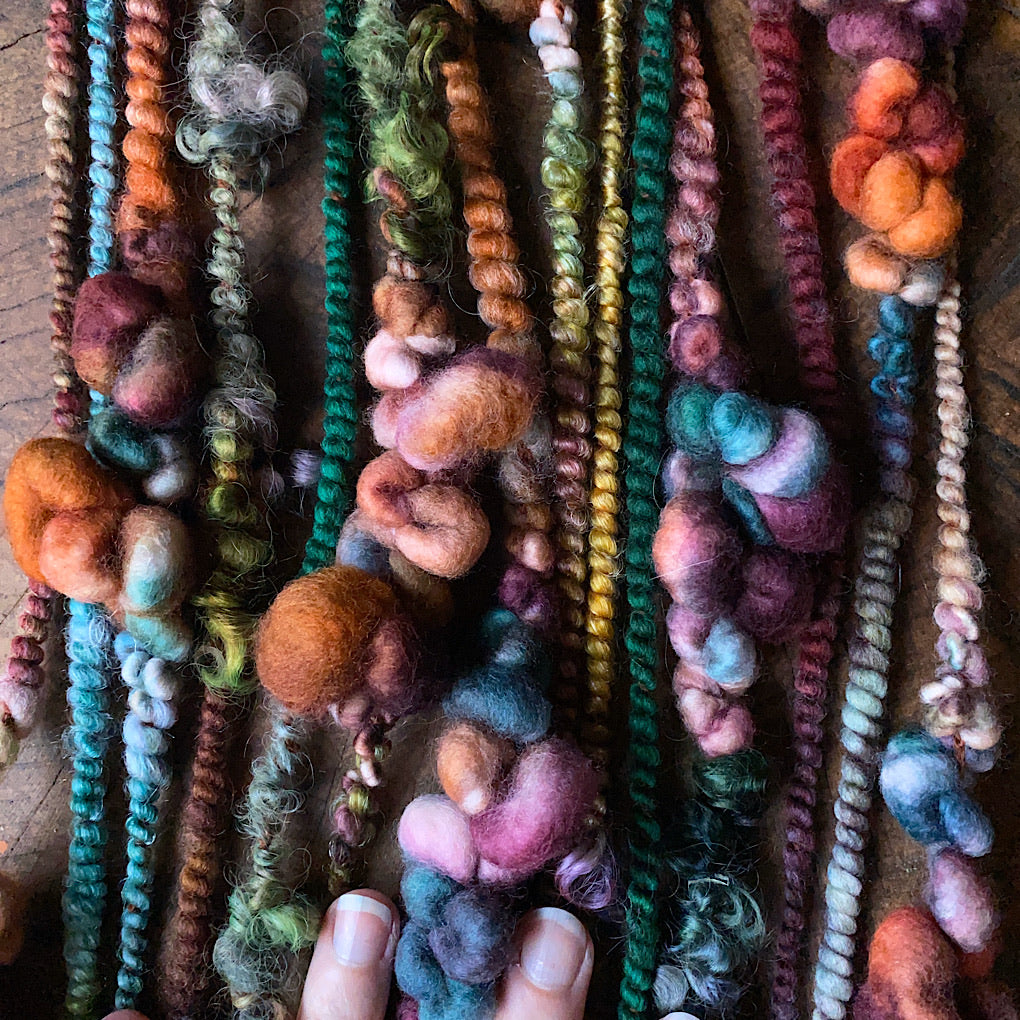 Legend of fall Luxurious one-of-a-kind art yarn