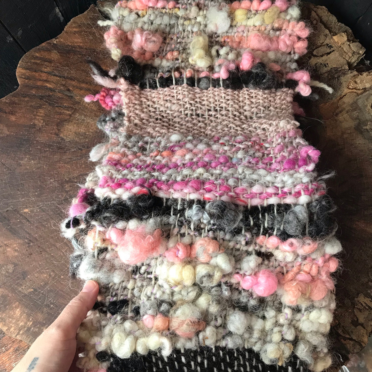 Pink scarf 100% Wool - Foulard 100% laine rose - Mynoush