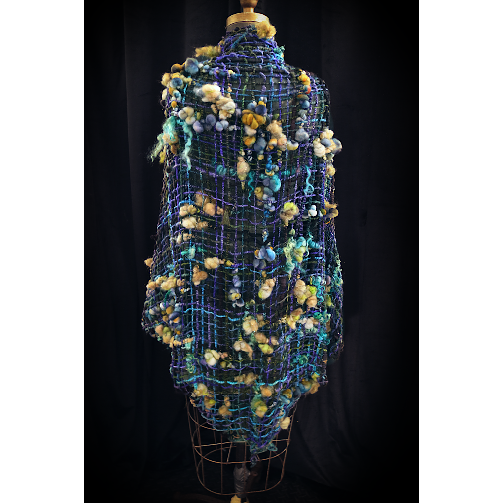 Nuit étoilée merino silk Shawl