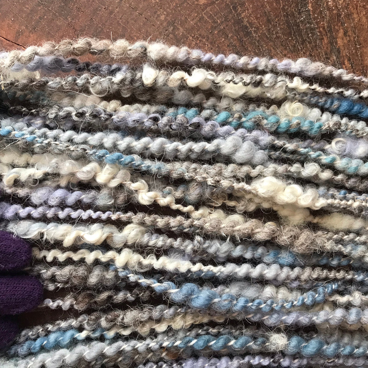 Blue grey art yarn 100g 44y - Mynoush