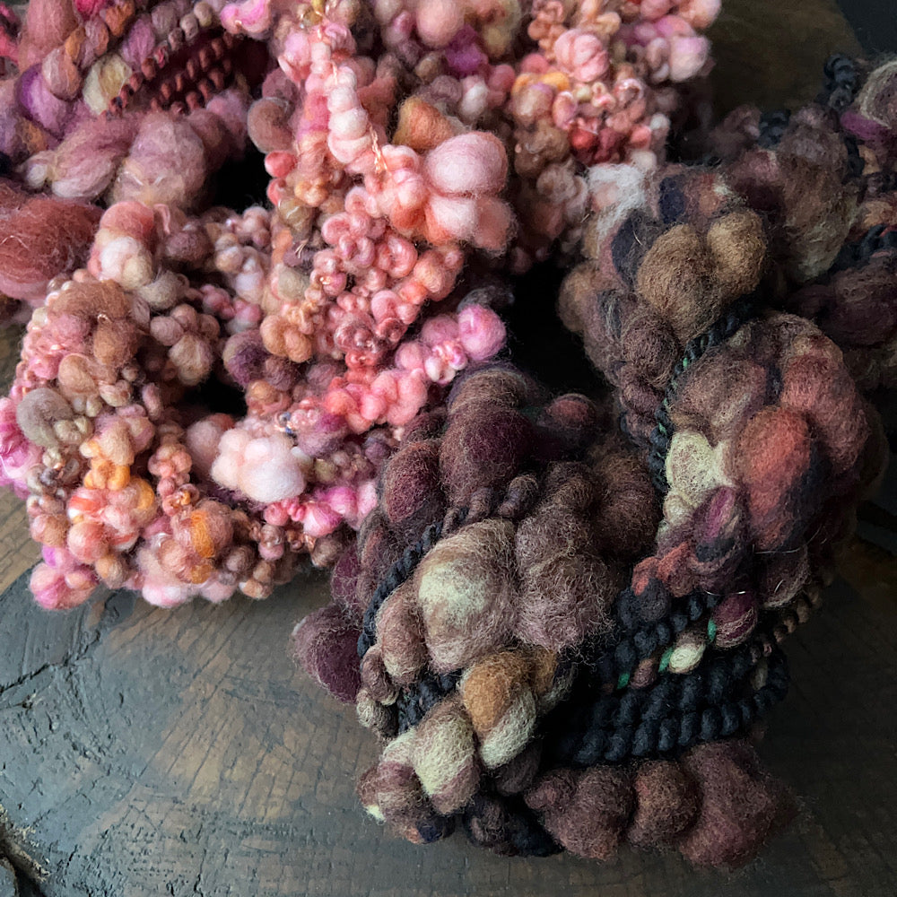 Art yarn trio for weaving 6.2 oz