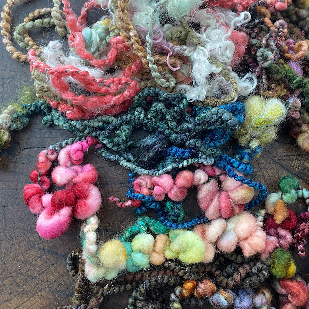 Art yarns weaving waste lot