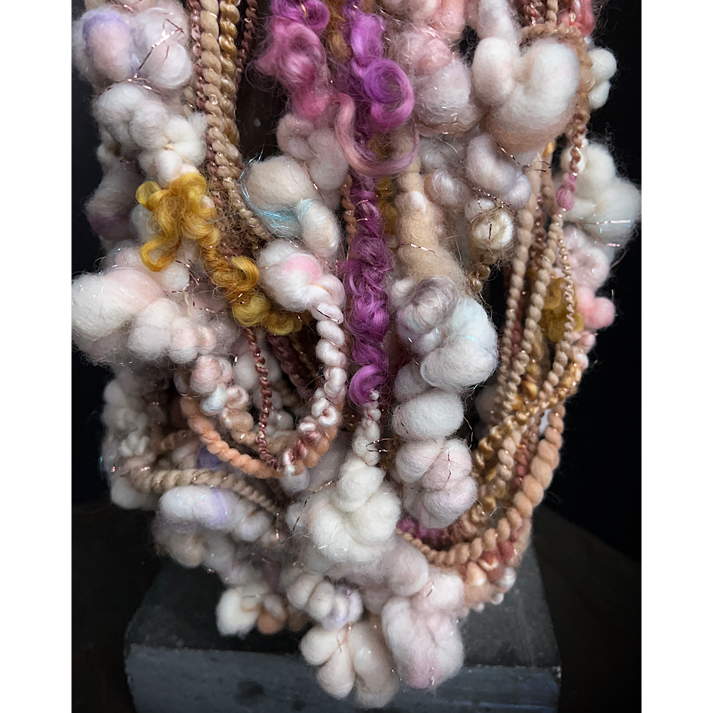 “Golden Rose” Scarf weaving art yarn assortment