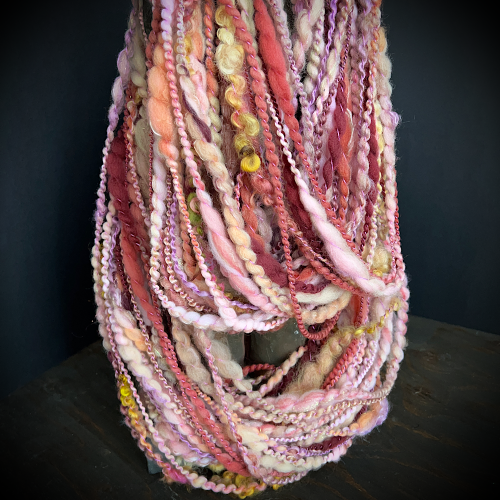 Hand spun knitting art yarn