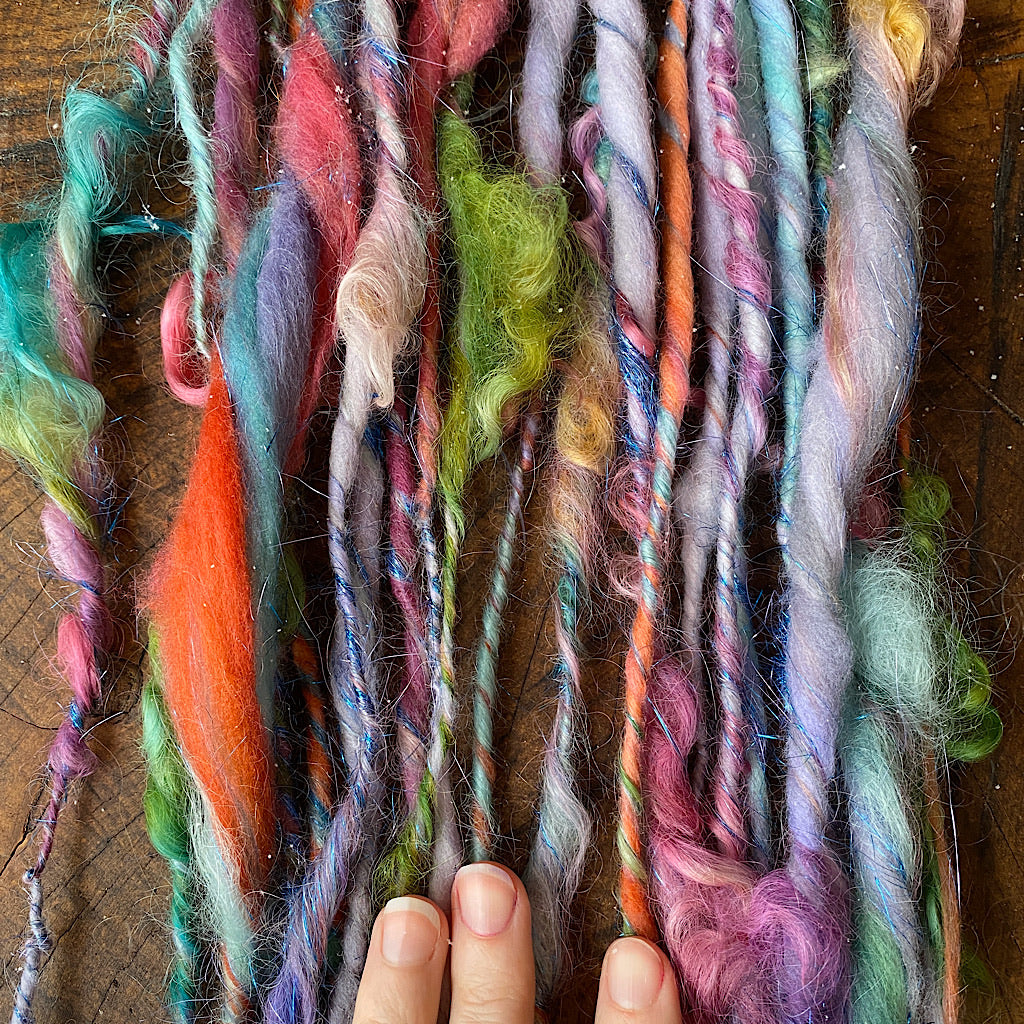 Petit potager art yarn