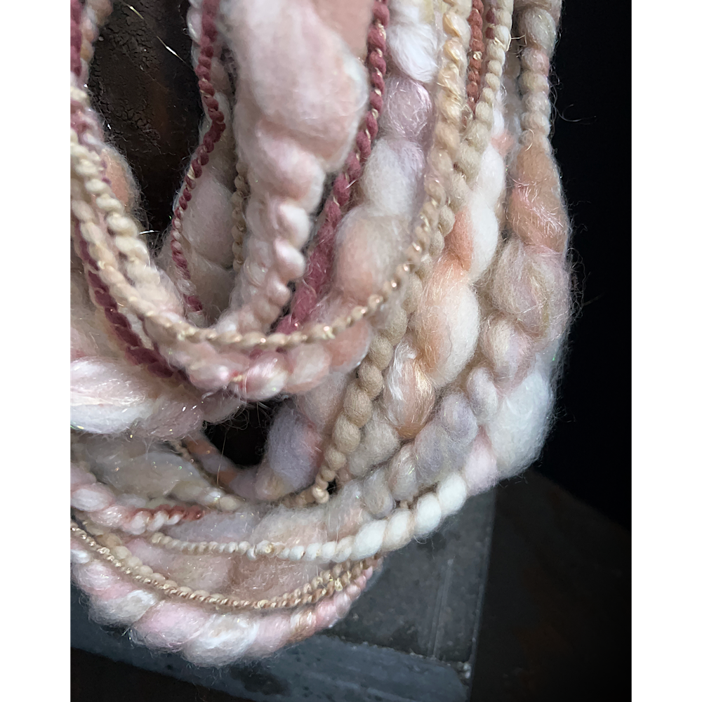 “Golden Rose” Scarf weaving art yarn assortment