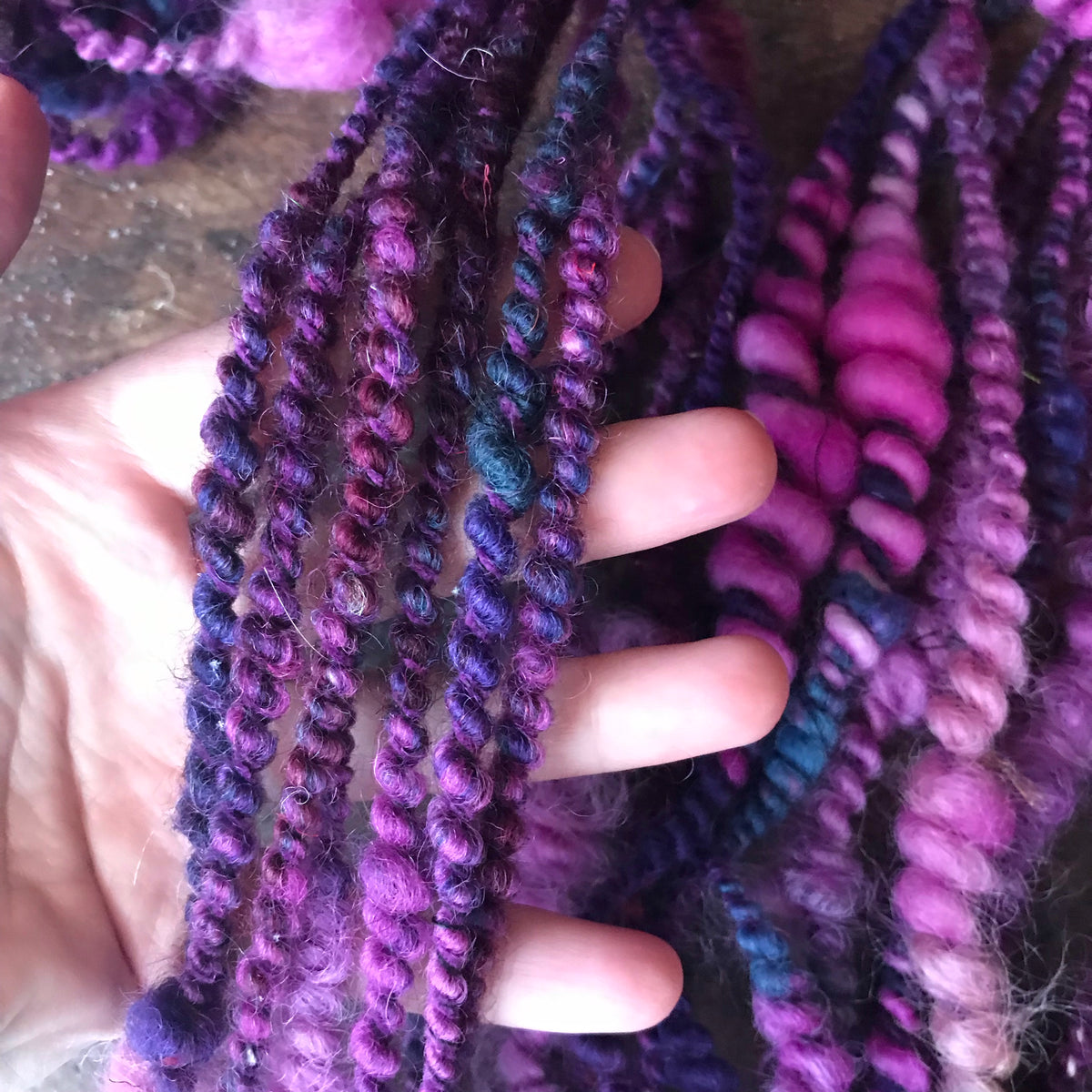 Purple art yarn 100g 20y - Mynoush