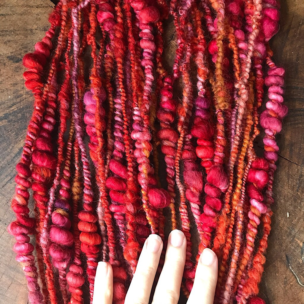 Fire alpaca yarn