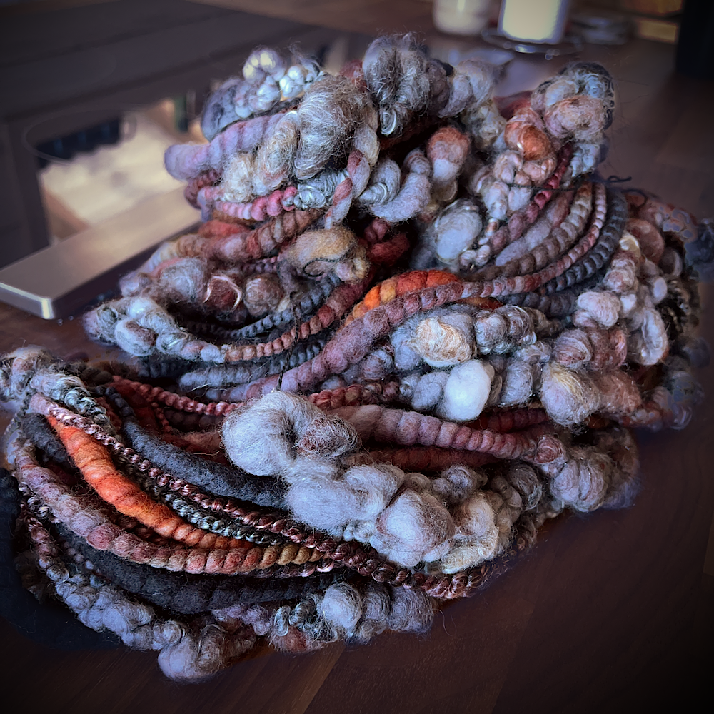 Ambre Smoke - large set of jumbo art yarn 11 oz