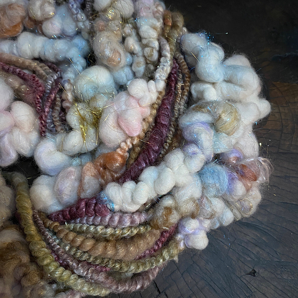 Golden Snow  art yarn