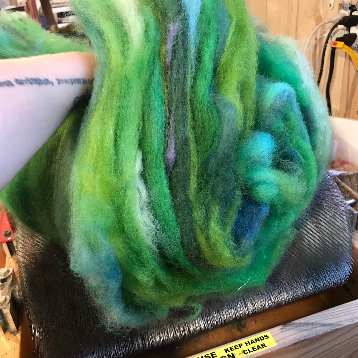 Location de cardeuse Carding rental - Mynoush