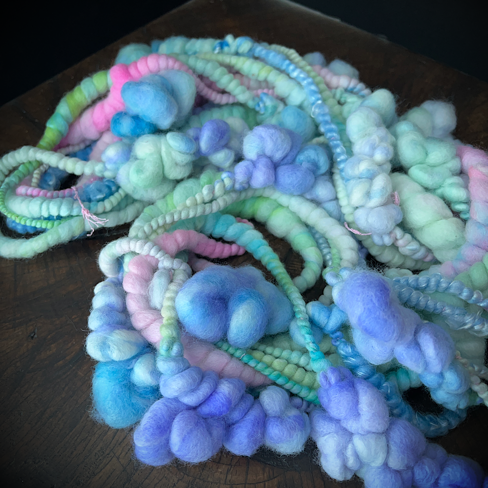 Vent de mer  - bubbly art yarn