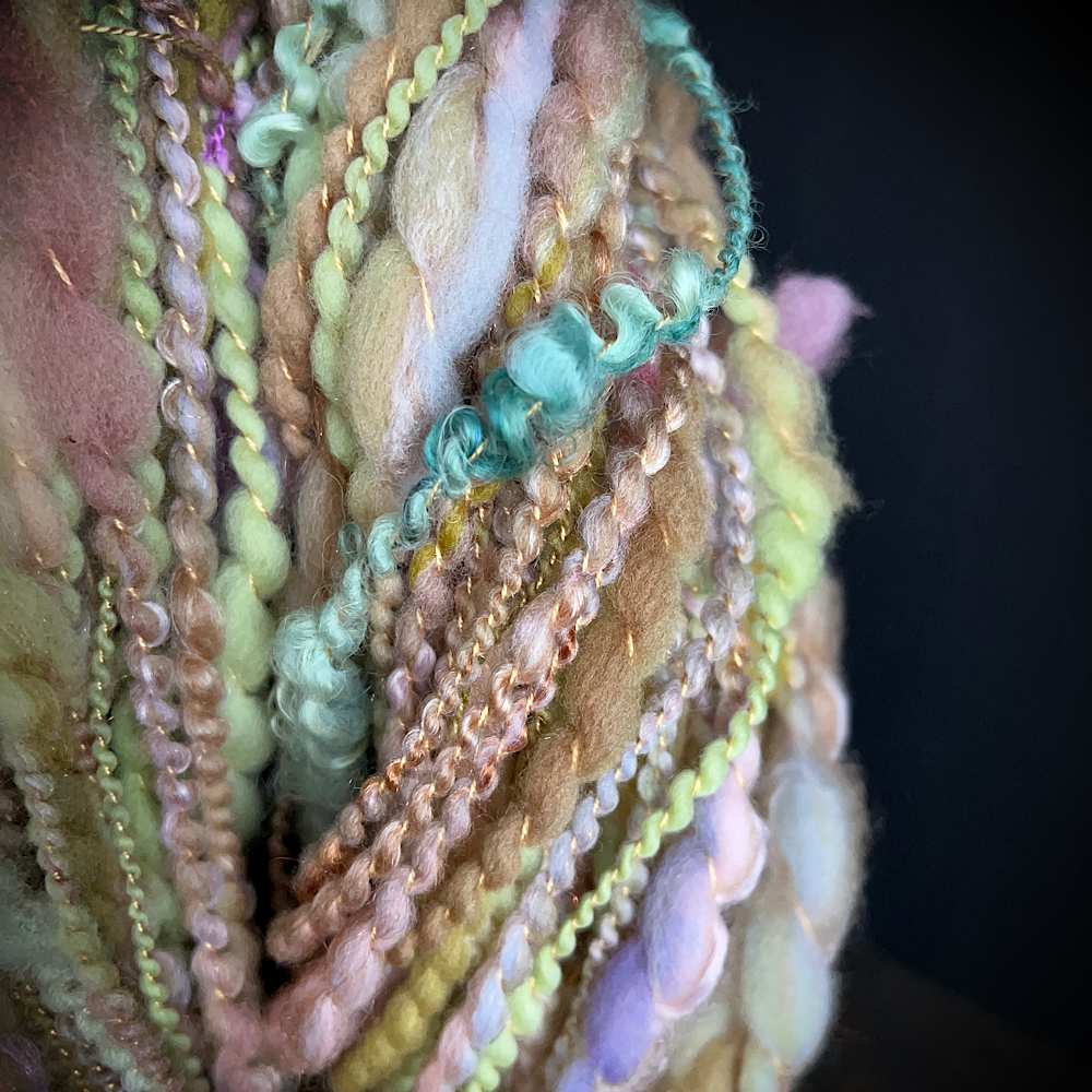 Hand spun knitting art yarn