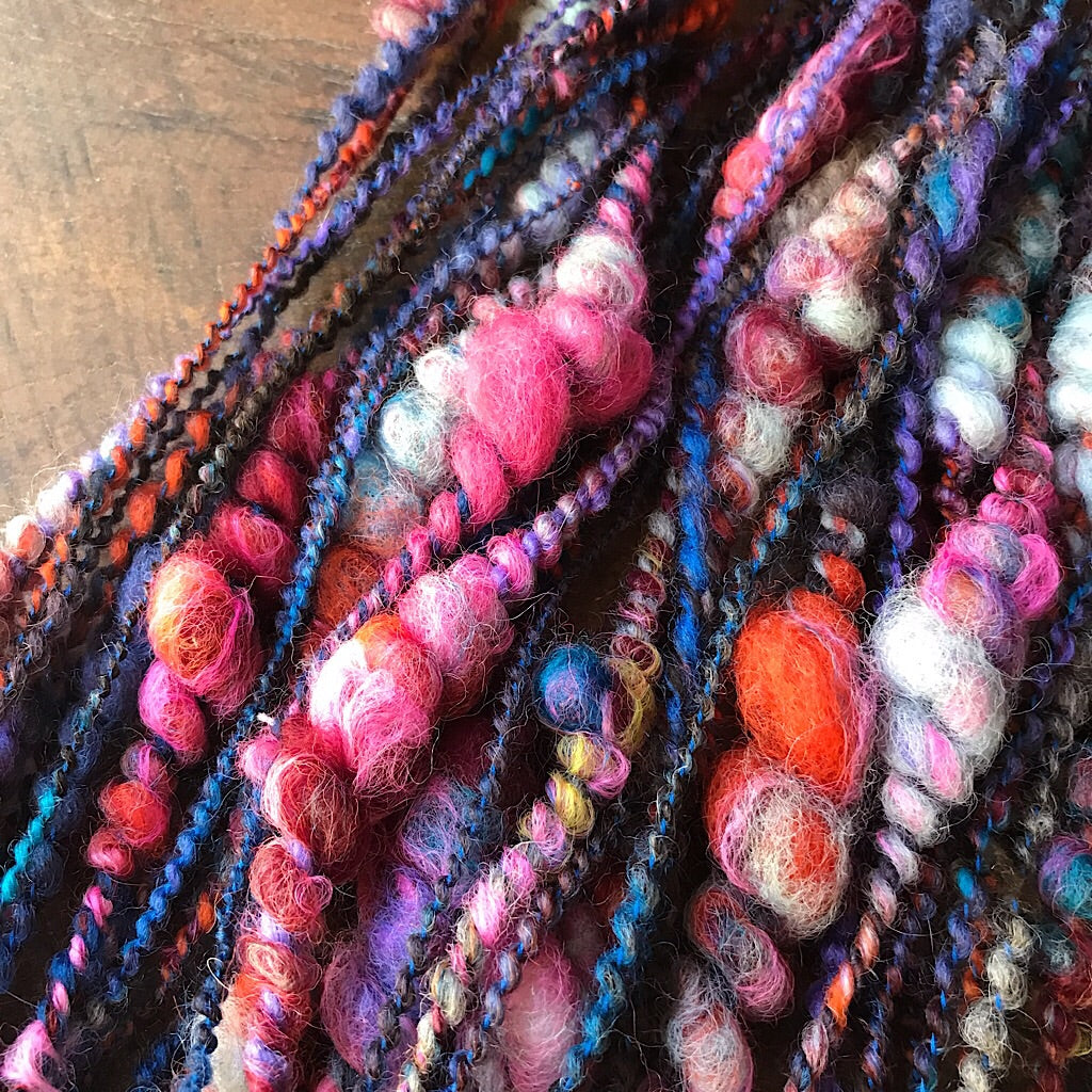 Night blues Art yarn