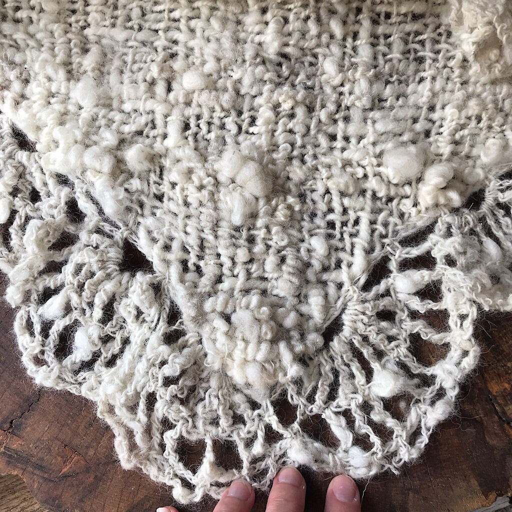 Wool wedding shawl