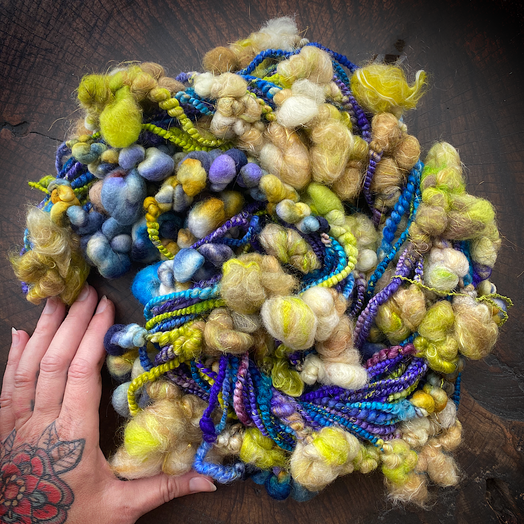 Starry Night Merino silk art yarn