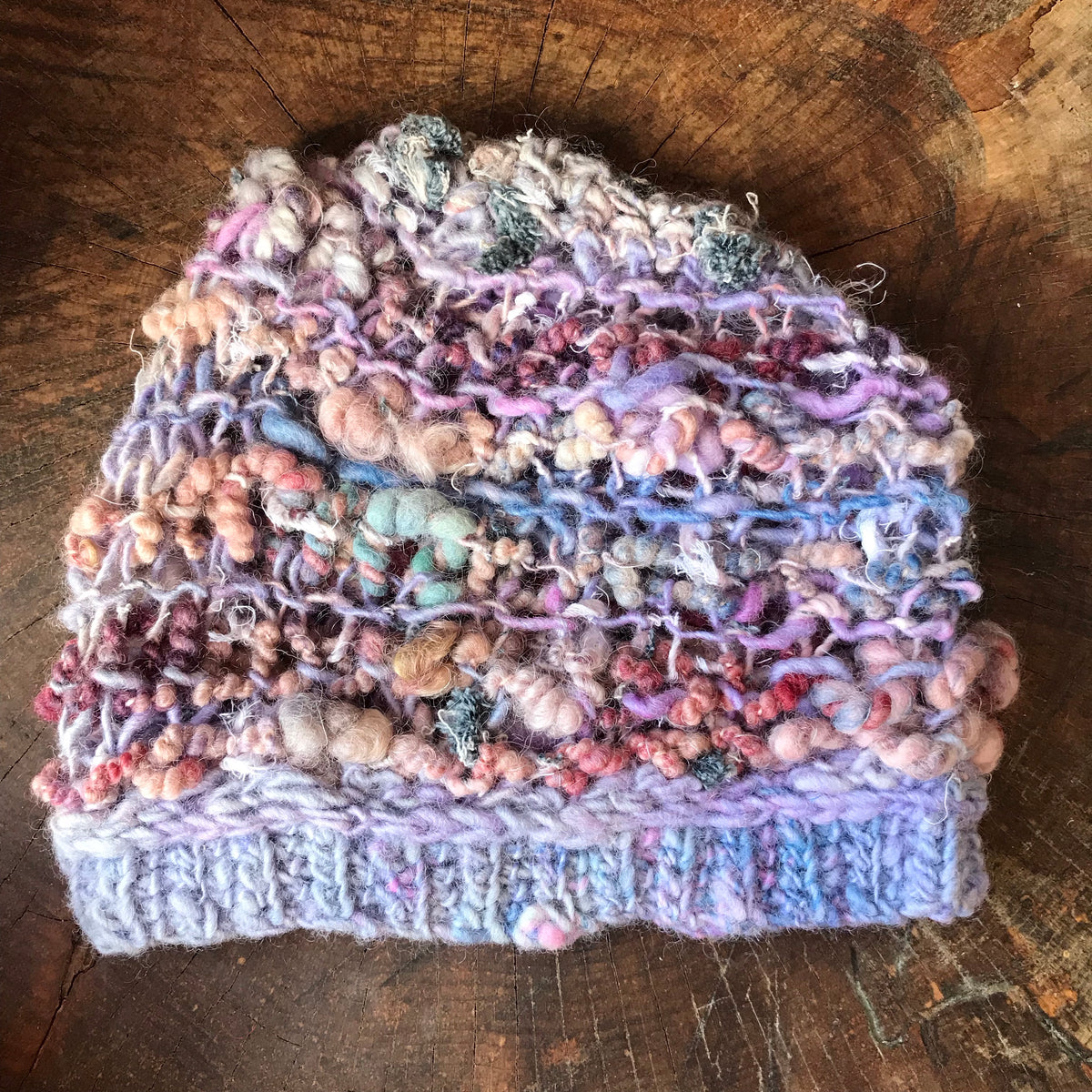Purple knitted hat | Tuque mauve tricotée | 18”-22” - Mynoush