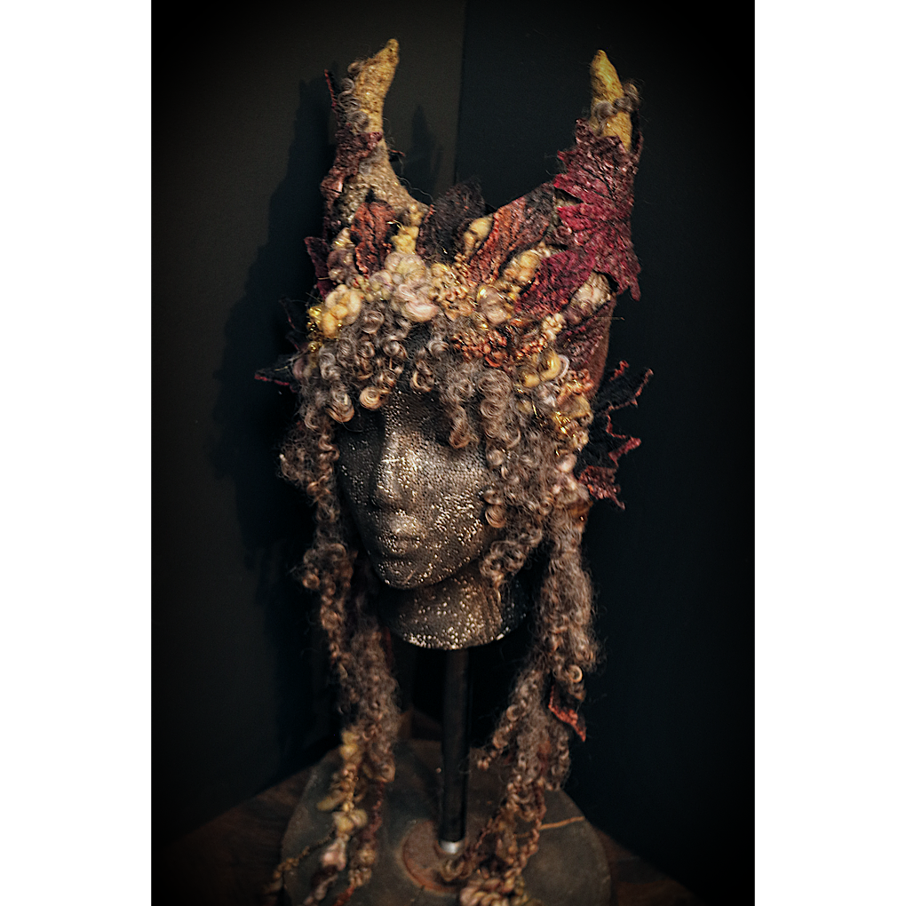 Forest spirit 3 - Fairy felted hood