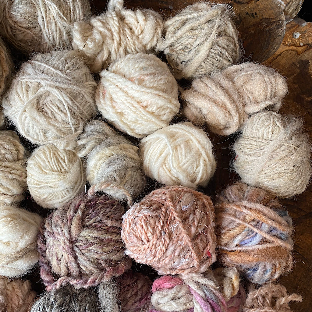 Clearance of hand spun yarns