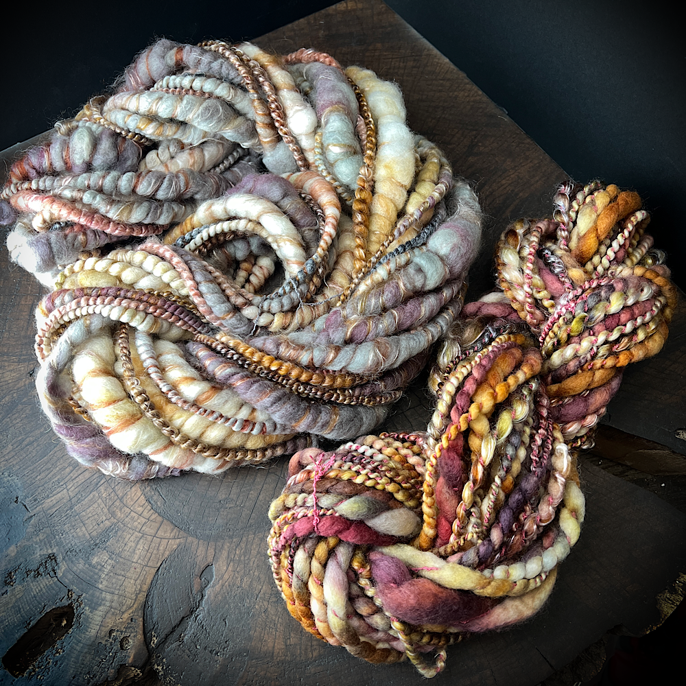 Art yarn set - Golden hour