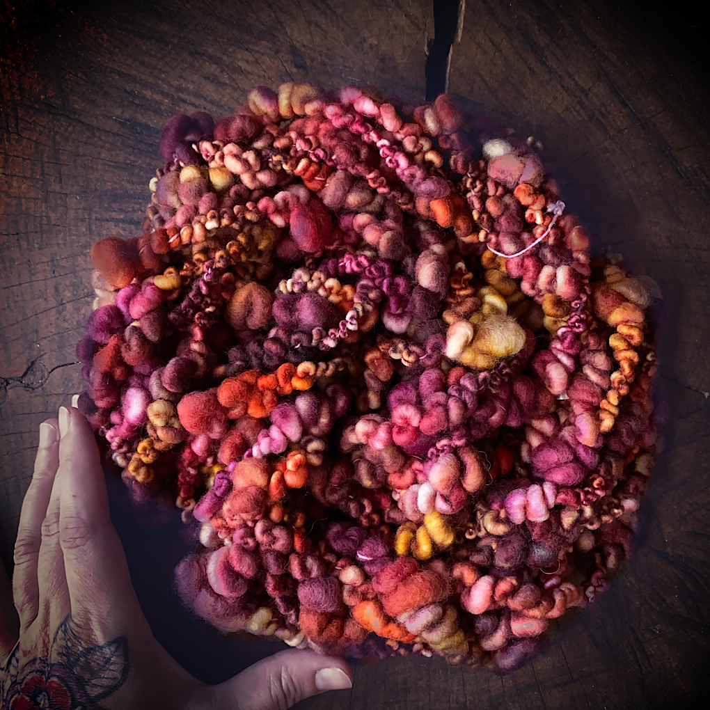 Custom Jumbo Boucle - Burgundy