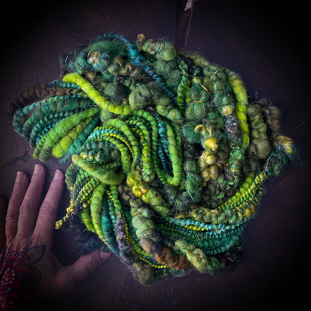 Starry Woodland art yarn