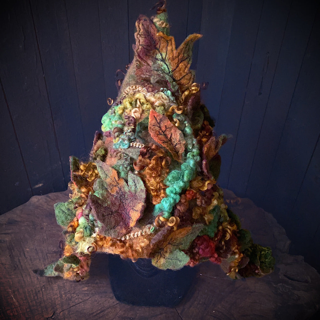 Legend of Fall Fairy felted hood