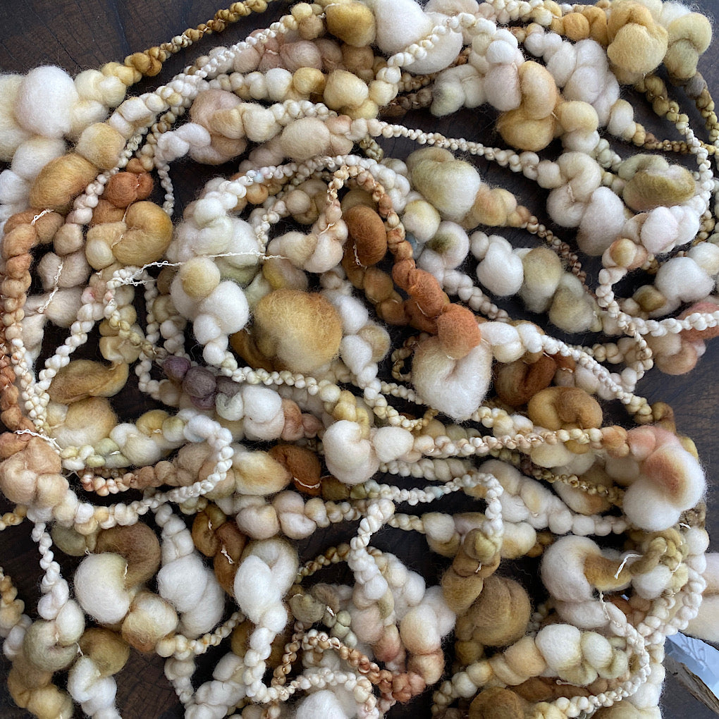 Salty caramel Jumbo boucle Art yarn