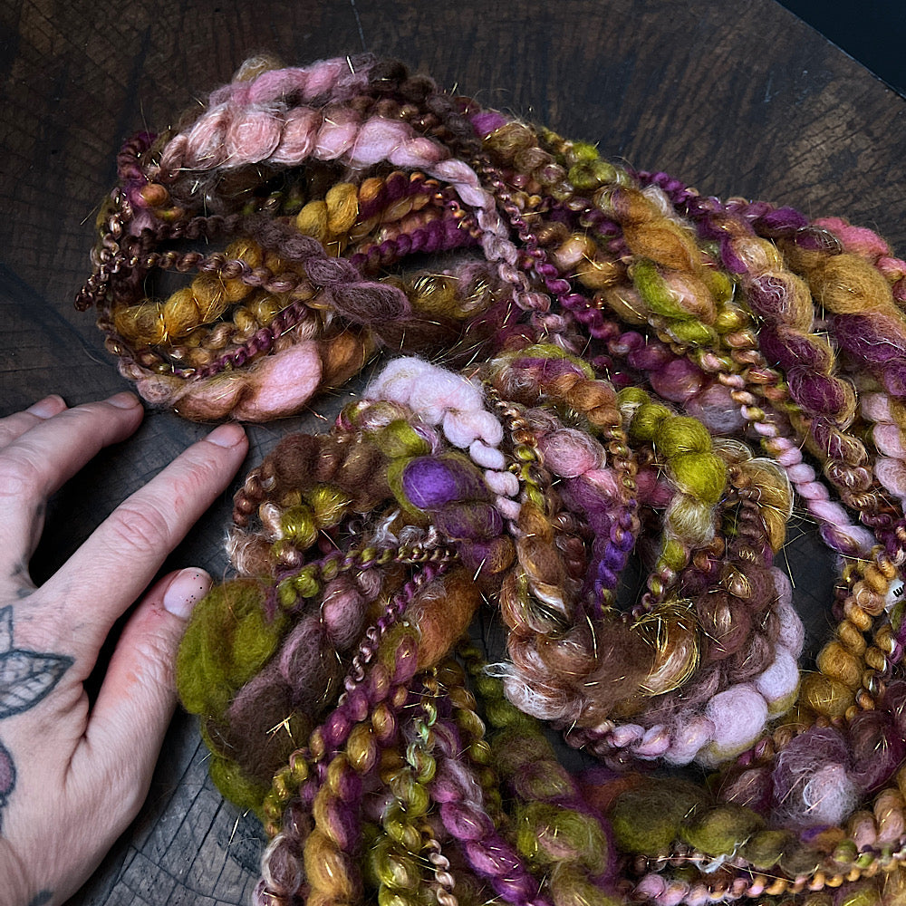 Golden petals fluffy spiral