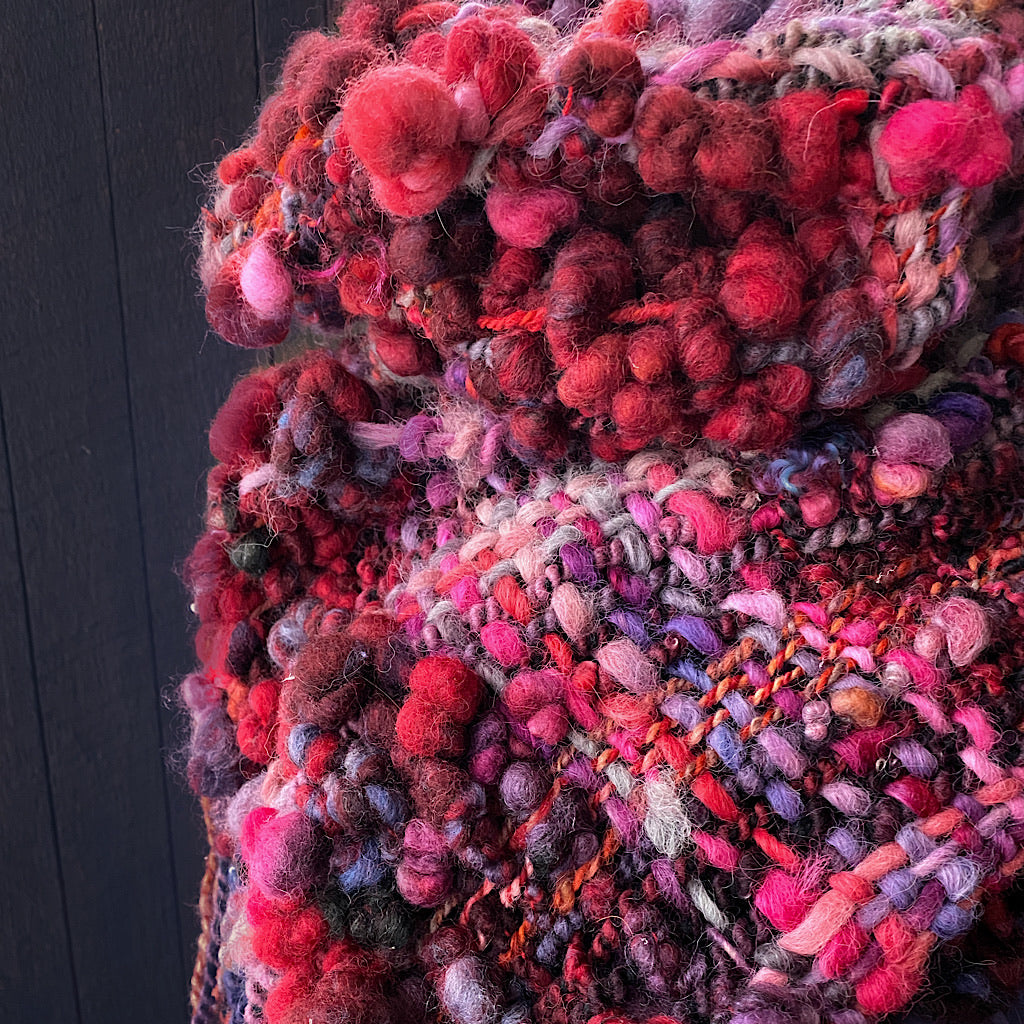 Christmas woven scarf