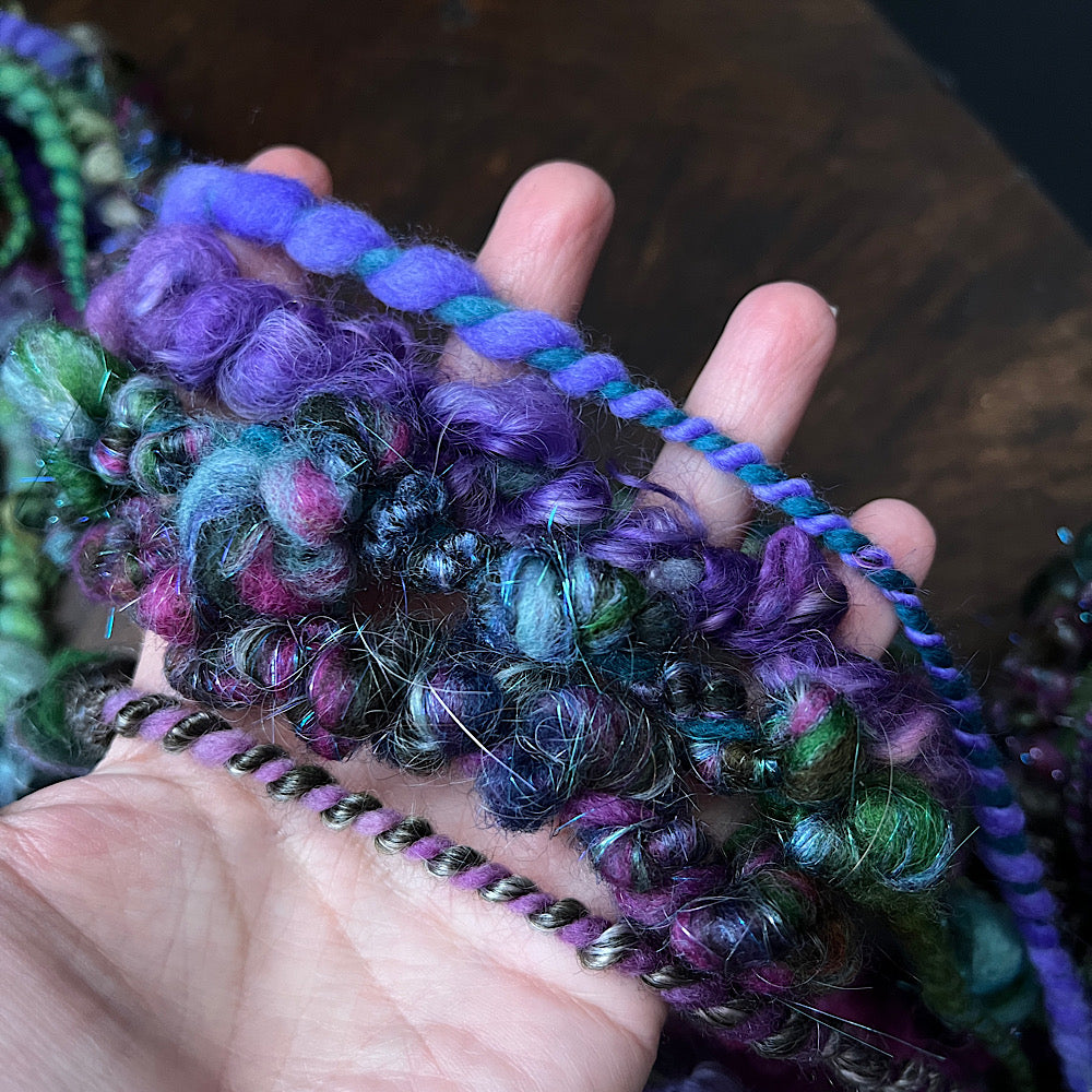 Mermaid curls art yarn