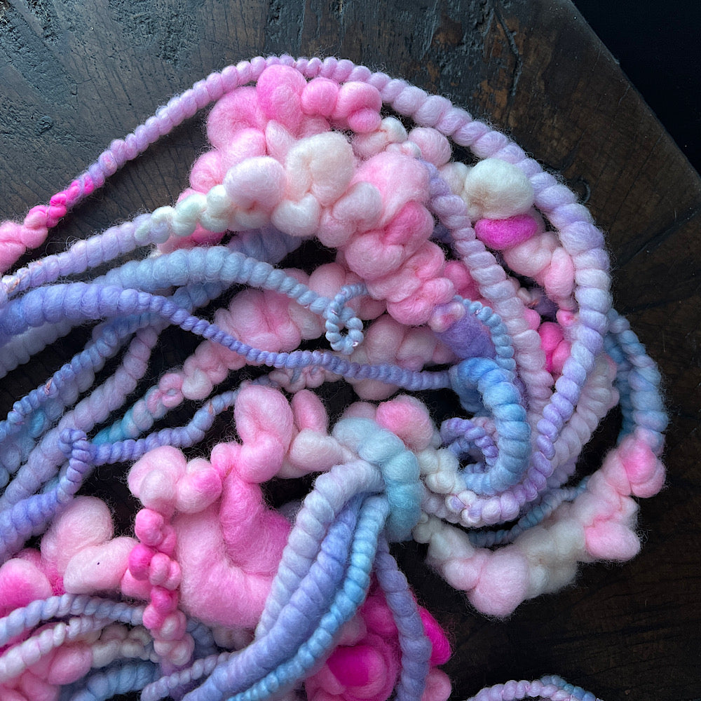 Sweet pastels- bubbly art yarn