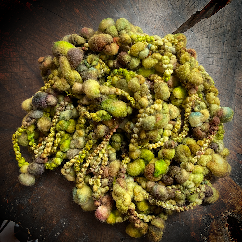 Antique Gold 2 jumbo boucle art yarn