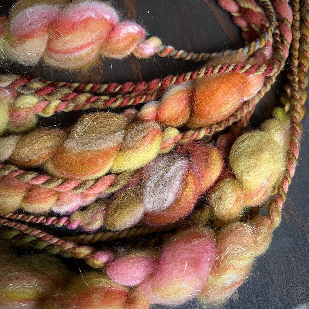 Art yarn for weaving and knitting