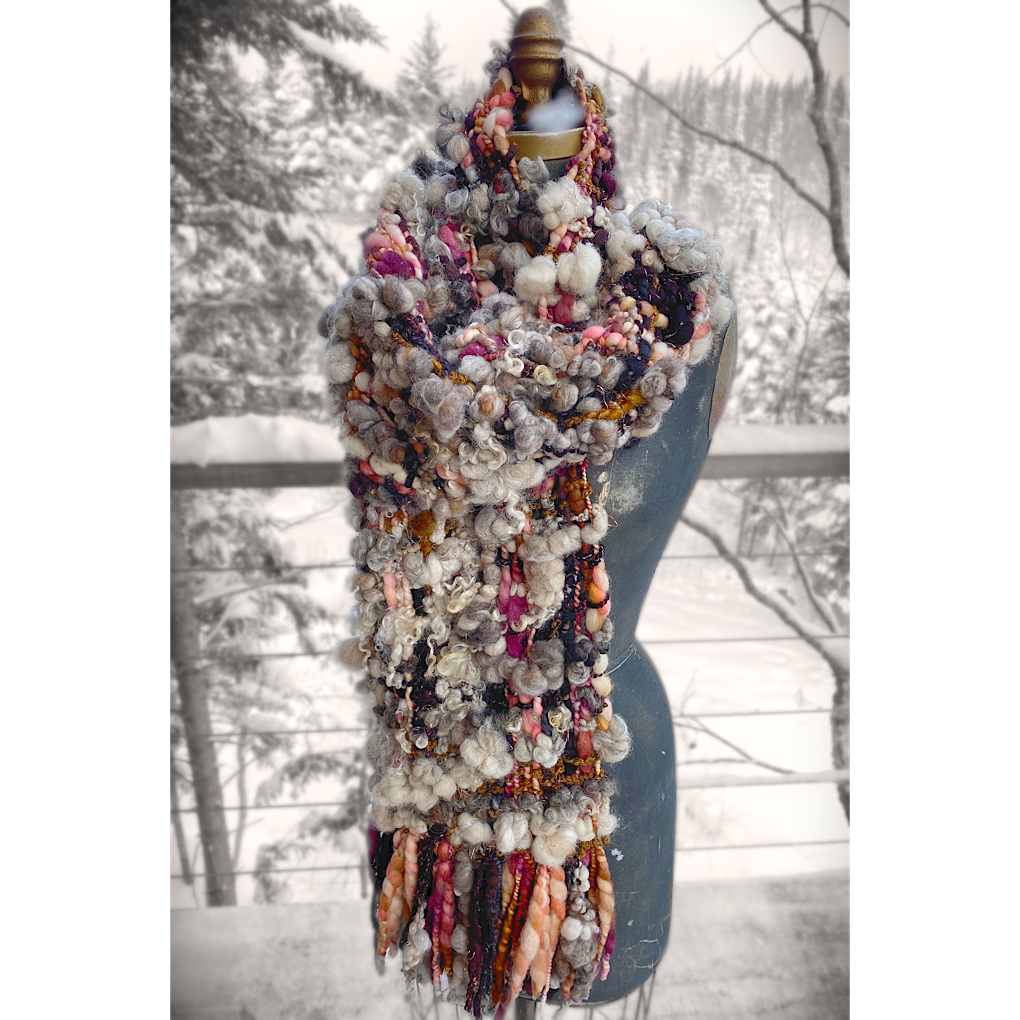 Trees are blushing- Woven scarf