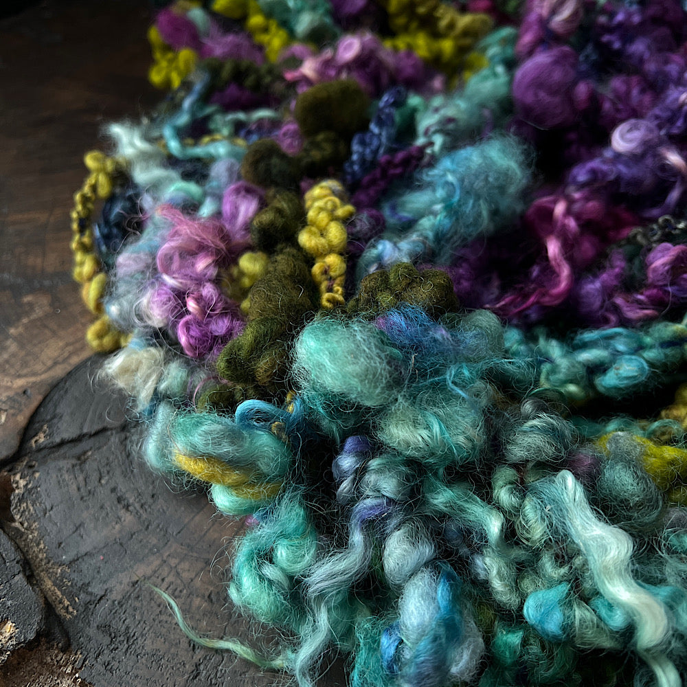 Mermaid curls art yarn