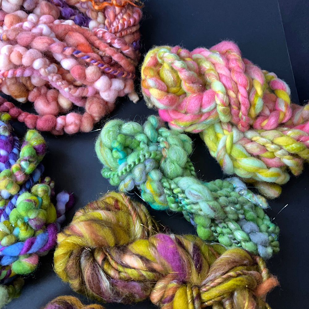 Mini art yarns assortment for weaving