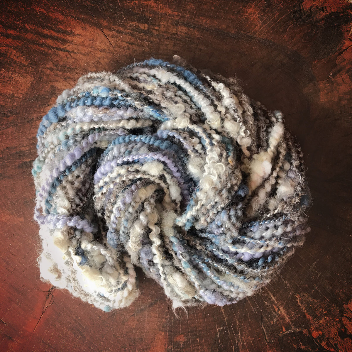 Blue grey art yarn 100g 44y - Mynoush