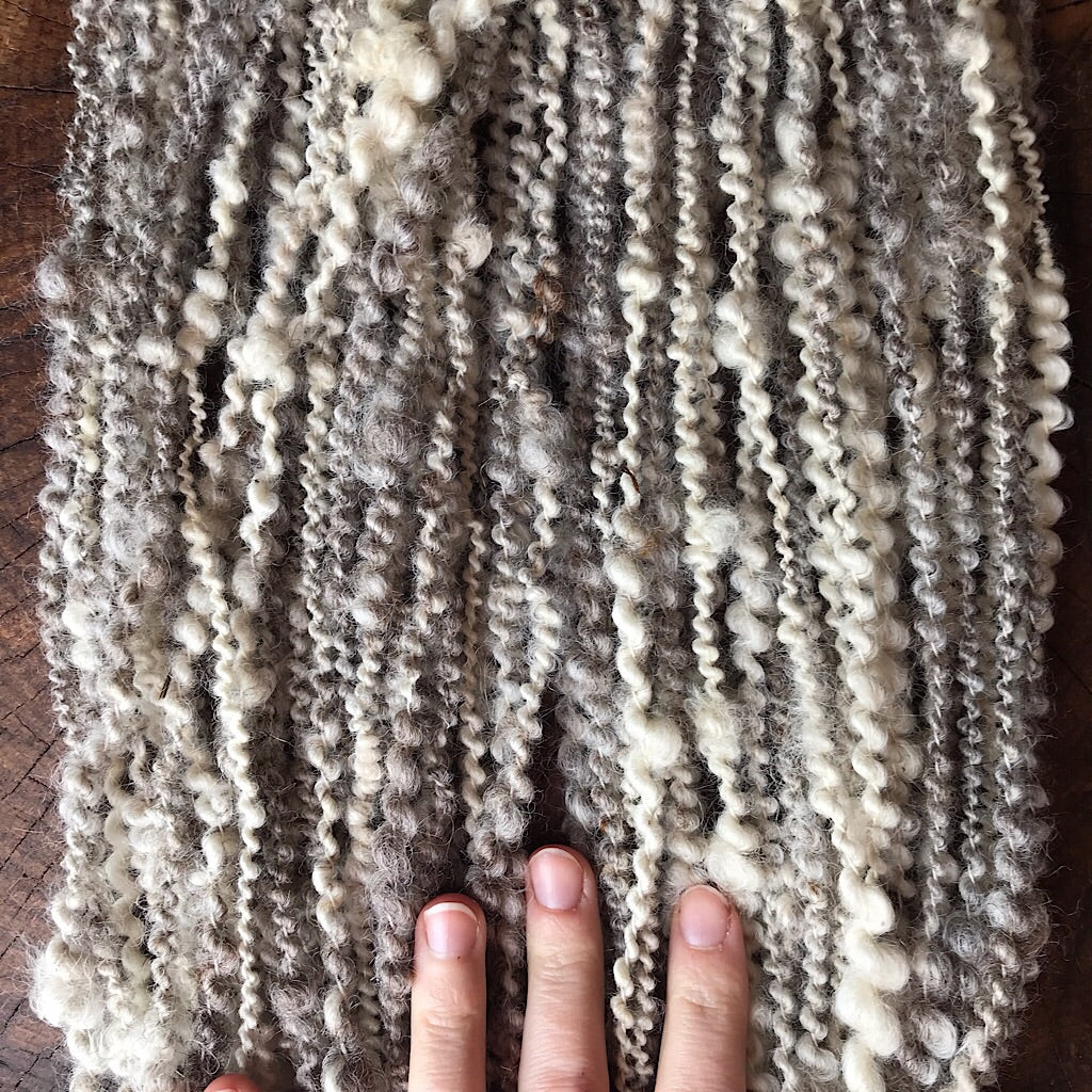 Eco wool hand spun yarn