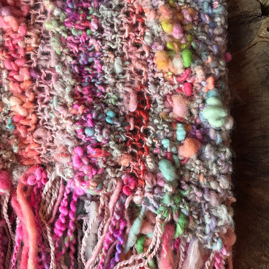 Romance knitted shawl