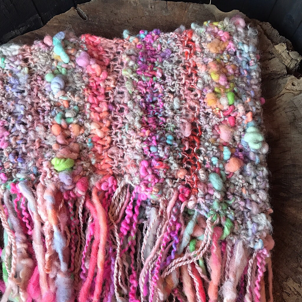 Romance knitted shawl