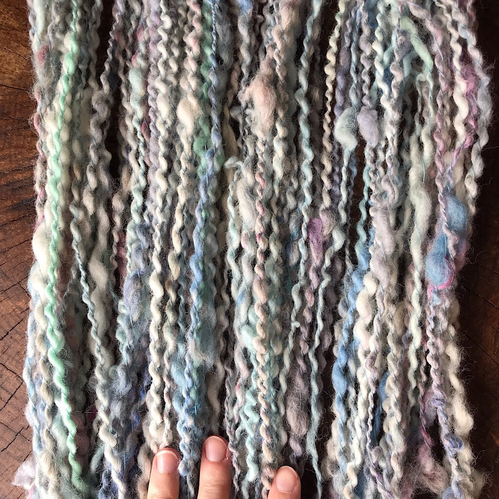 Soft blue - Art yarn