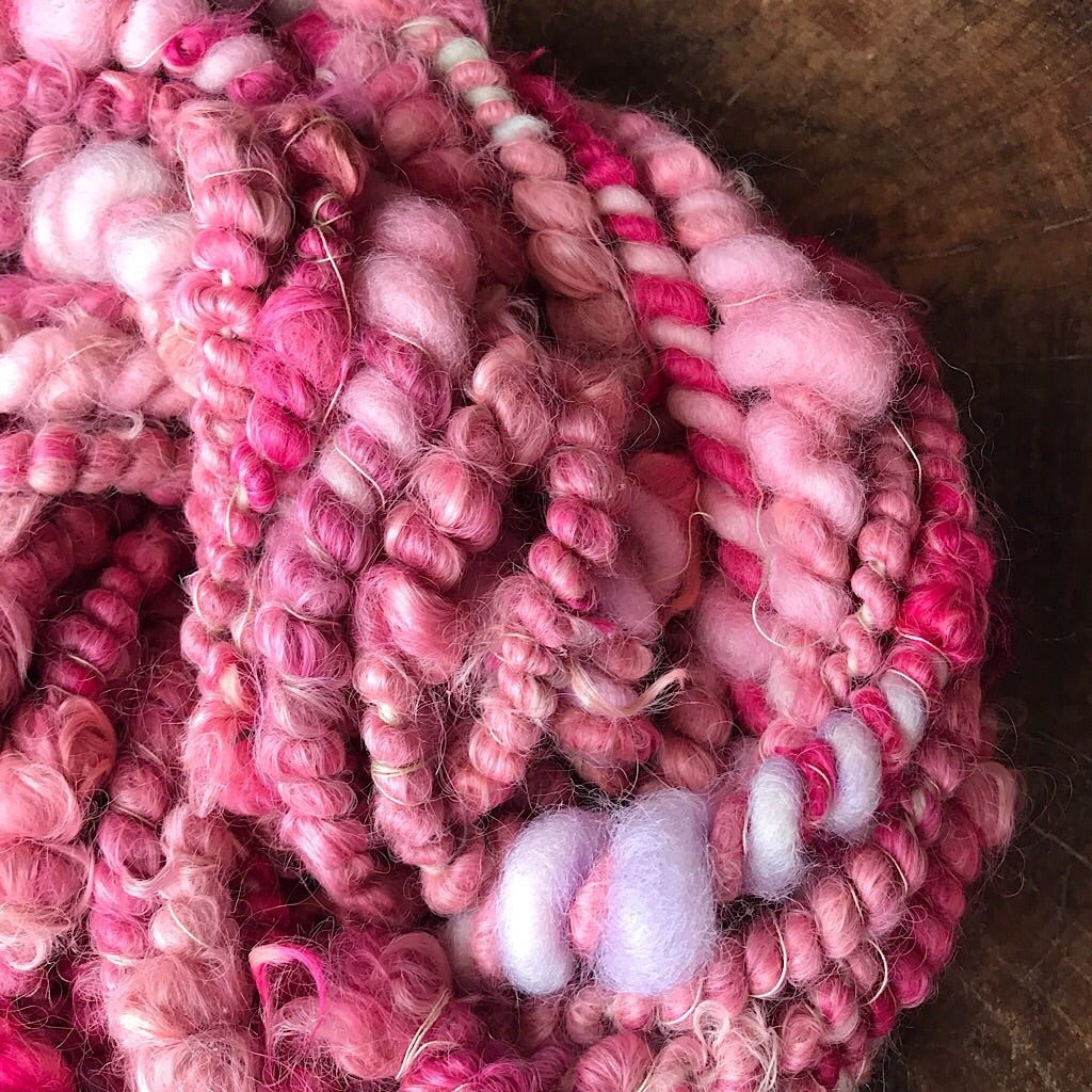 Jumbo alpaca yarn Pink