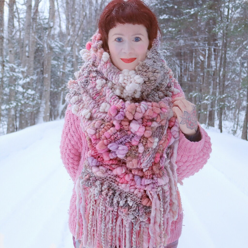 Giant Blush pink scarf
