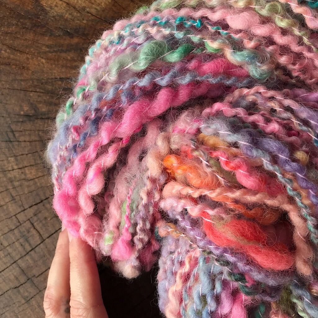 Pink bouquet - Art yarn