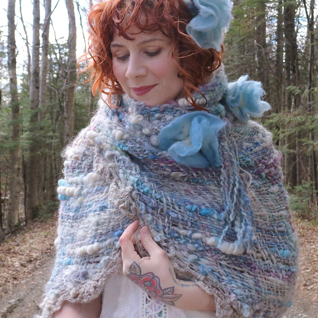 Blue shawl