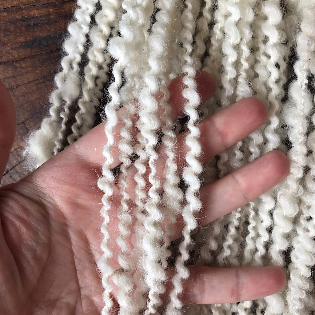 Au naturel hand spun yarn