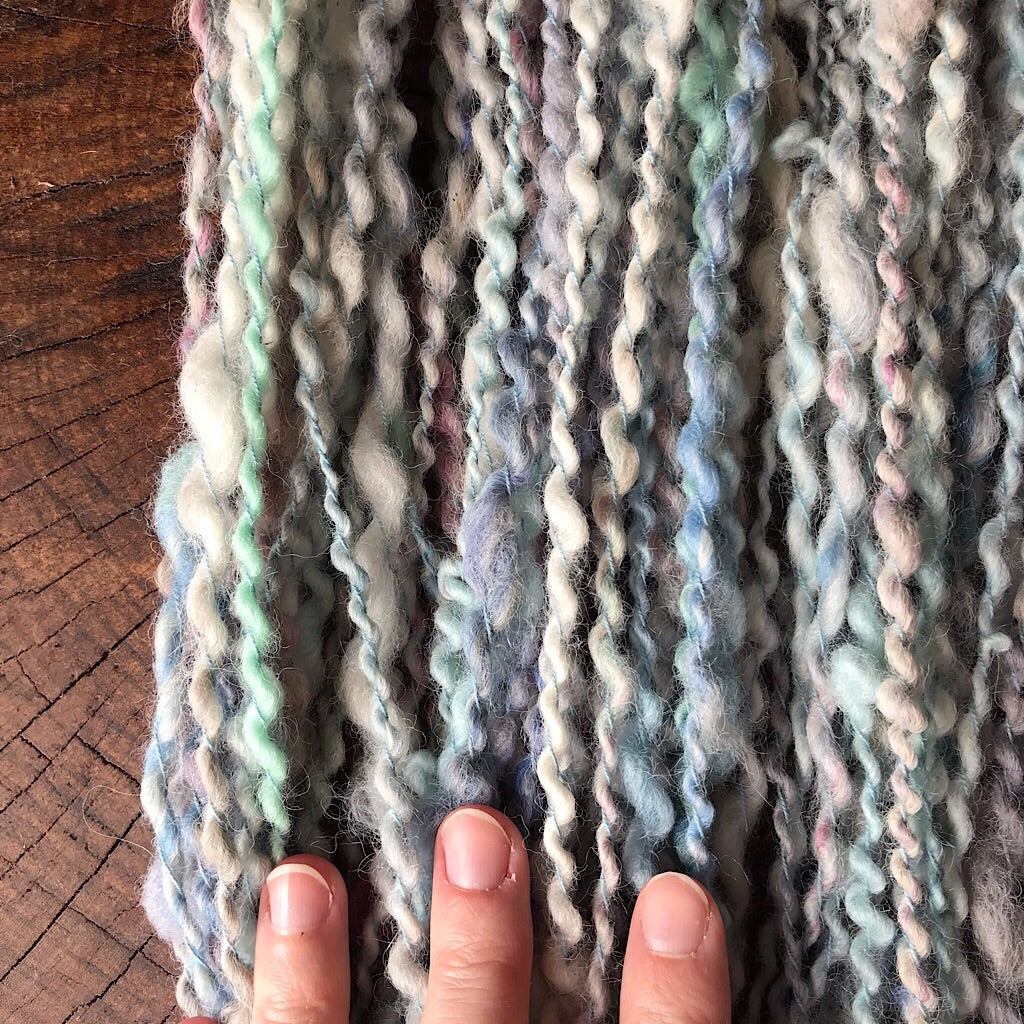 Soft blue - Art yarn