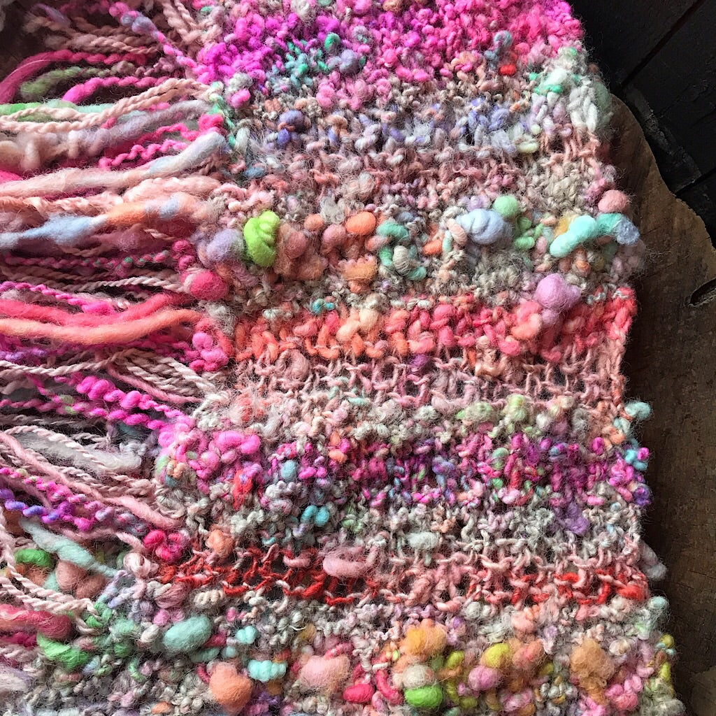 Romance knitted shawl